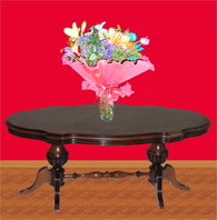 mesa centro decorada